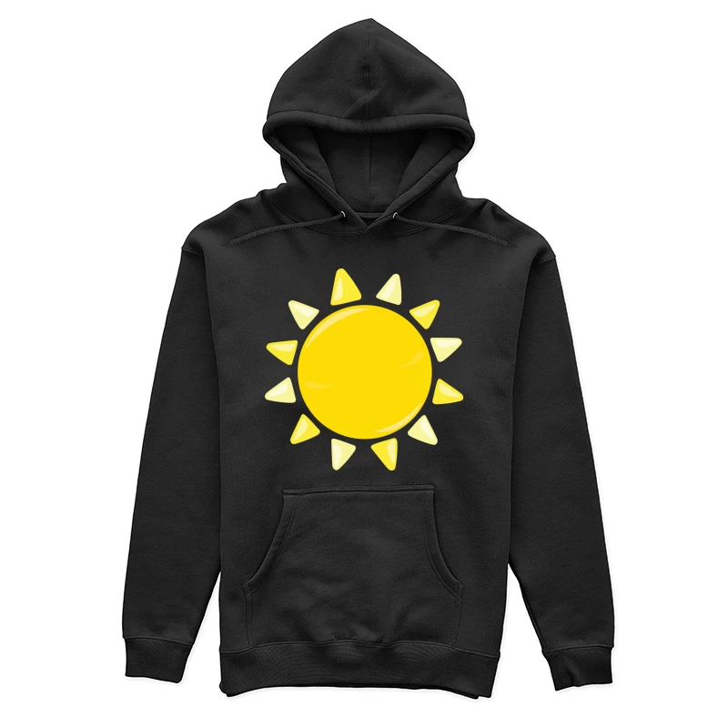 Soleil brillant avec rayons triangulaires Femme Sweat à capuche