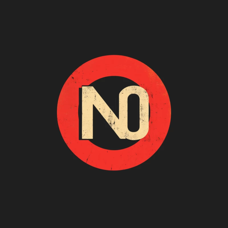 Red Circular No Sign: Prohibition and Warning Symbol Male Tank Top