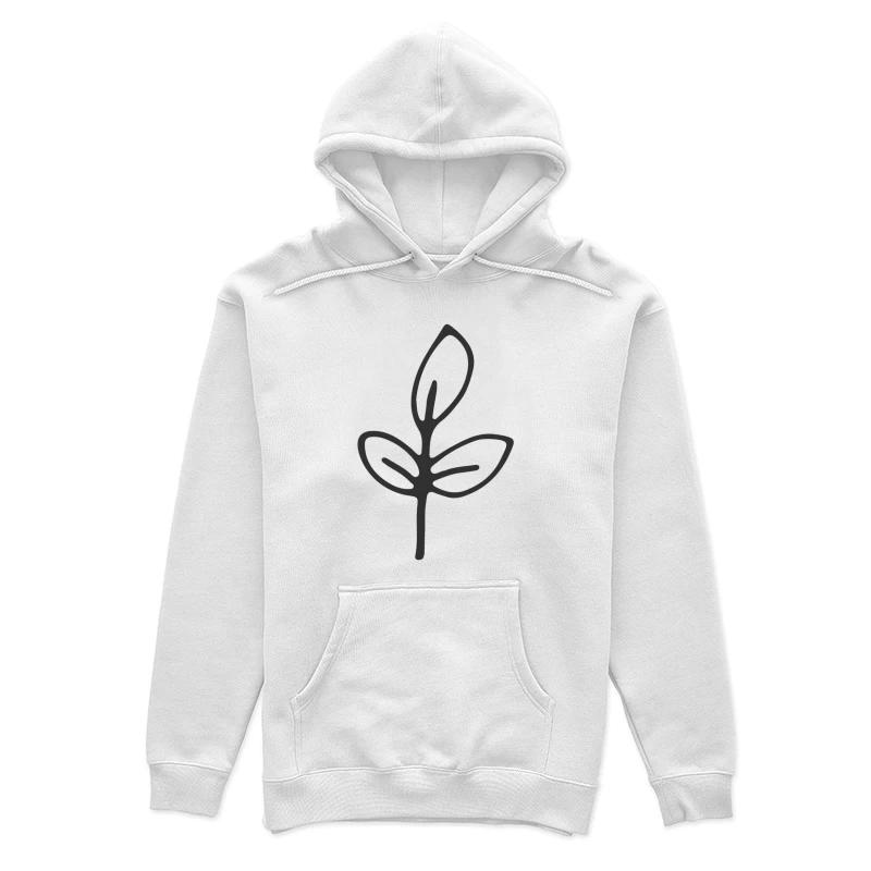 Illustration de plante minimaliste Femme Sweat à capuche