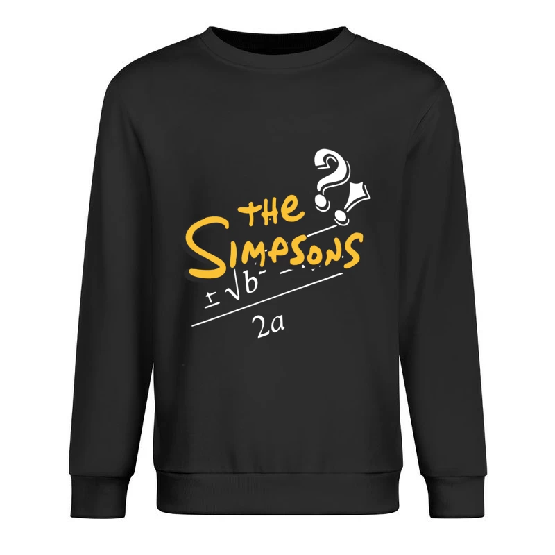 Simpsons-Mathematik-Rätsel Herren Pullover Sweatshirt