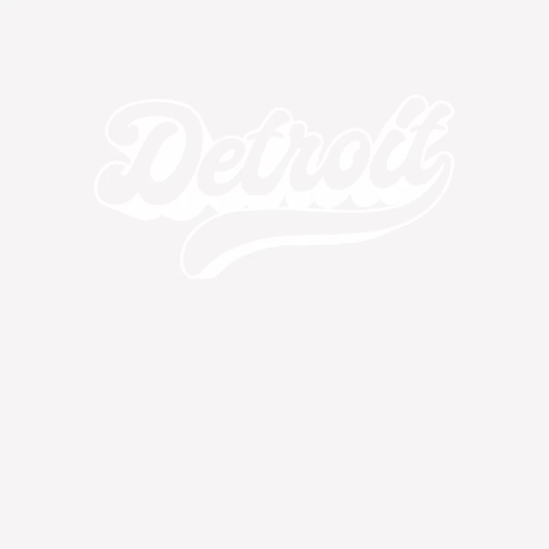 Detroit  Retro Typography Design Male T-Shirt