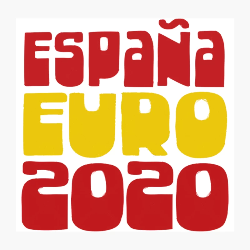 España Euro 2020  Football Fan Design Throw Pillow