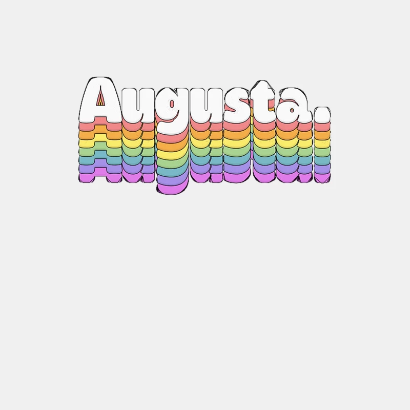 Augusta  Retro Typography Design Male Tank Top