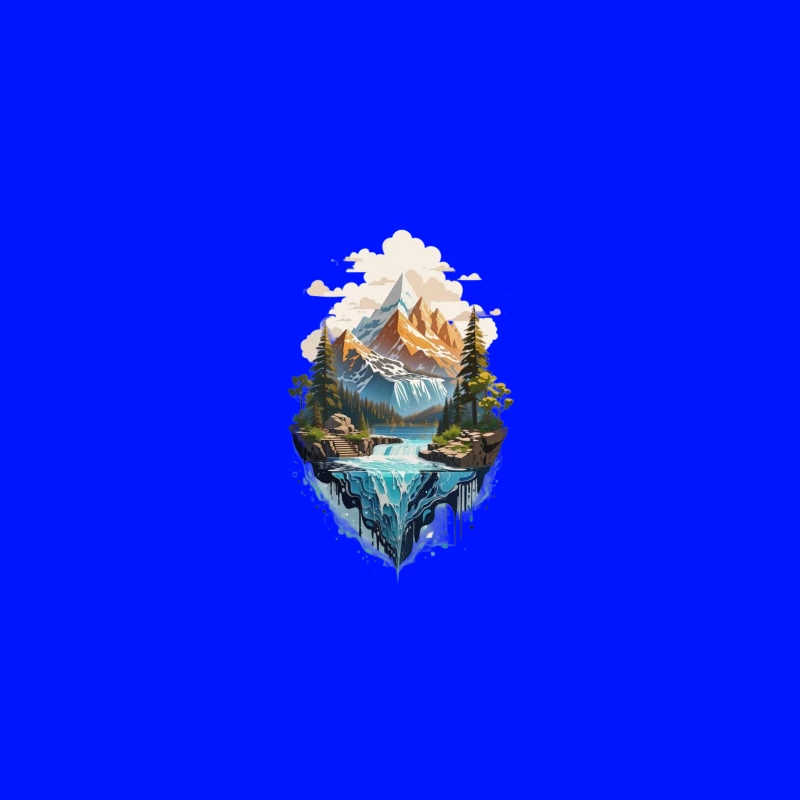 Majestic Mountain Landscape Desk Mat