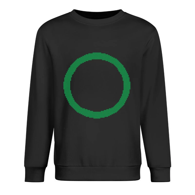 Cercle vert pixelisé Homme Sweat-shirt à enfiler