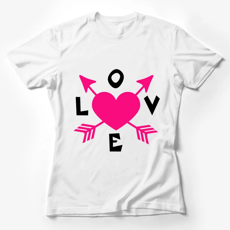 Cœur en flèche stylisé Femme T-Shirt
