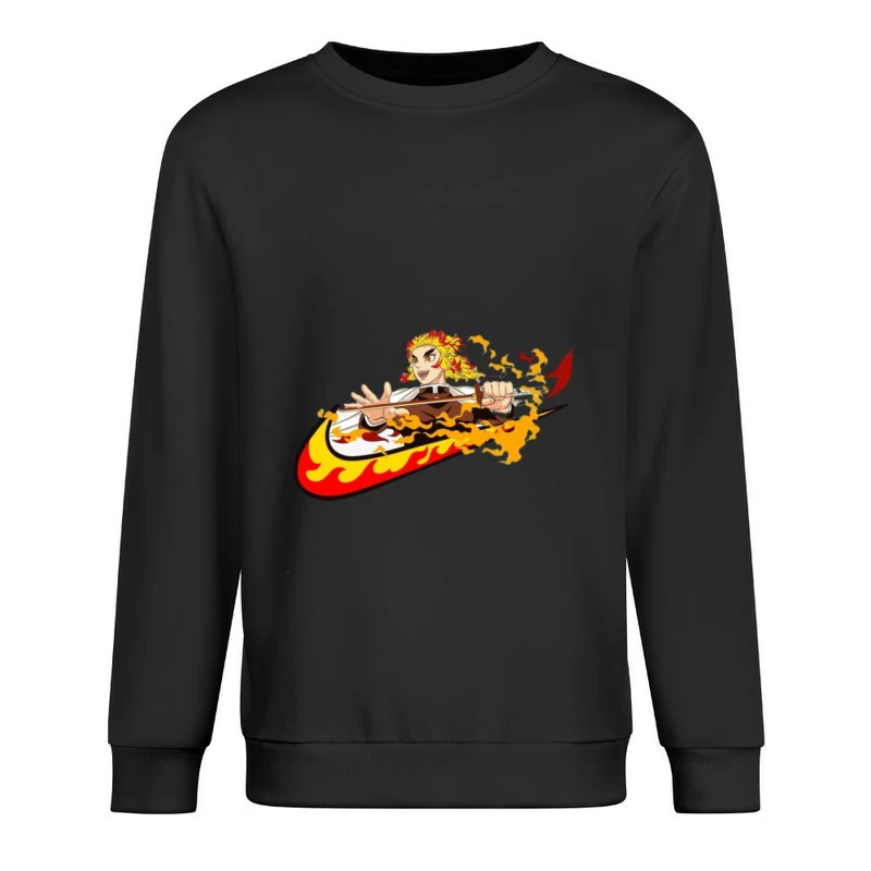 Feuriger Schwertkämpfer Herren Pullover Sweatshirt