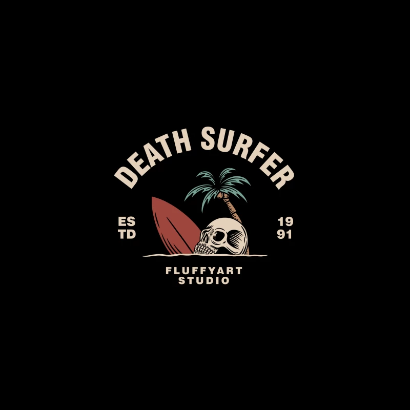 Death Surfer Studio Logo Desk Mat