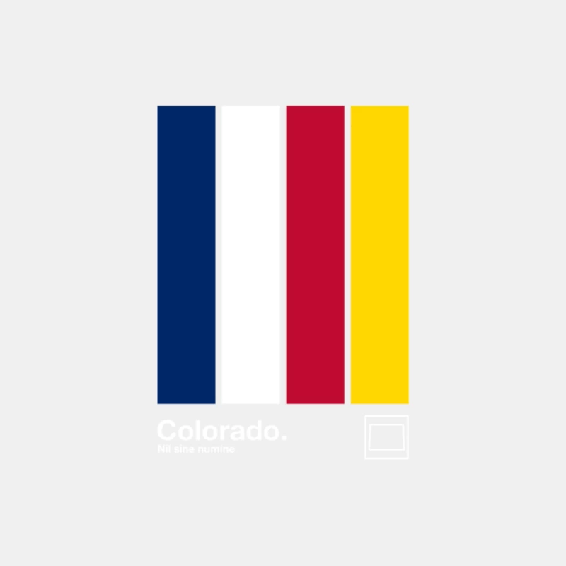 Colorado State Flag   Original Minimalist Artwork Poster Design Male Tank Top