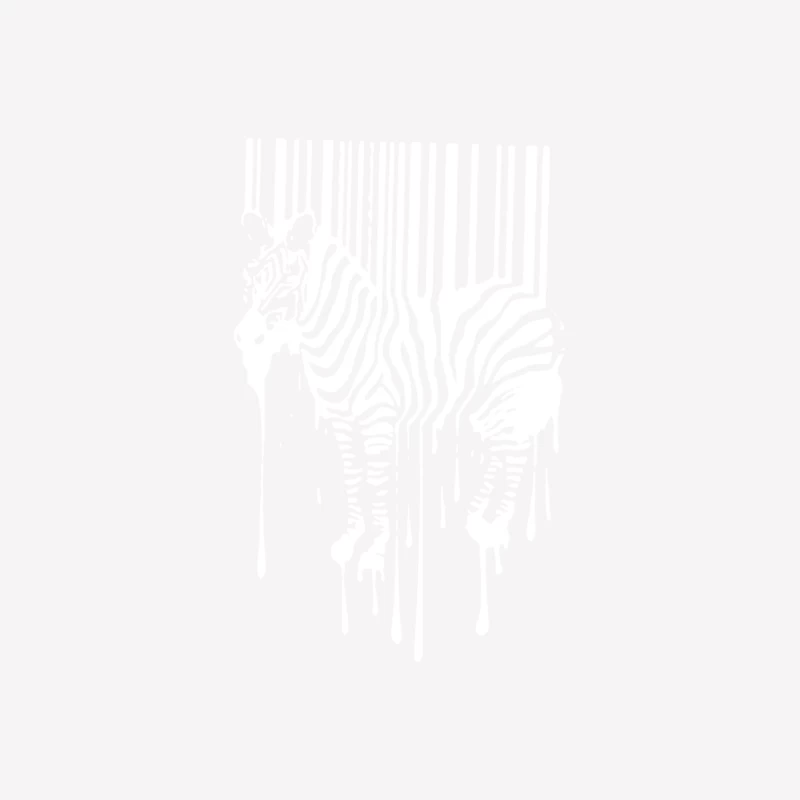 Banksy Street Art Zebra Bar Code Female T-Shirt