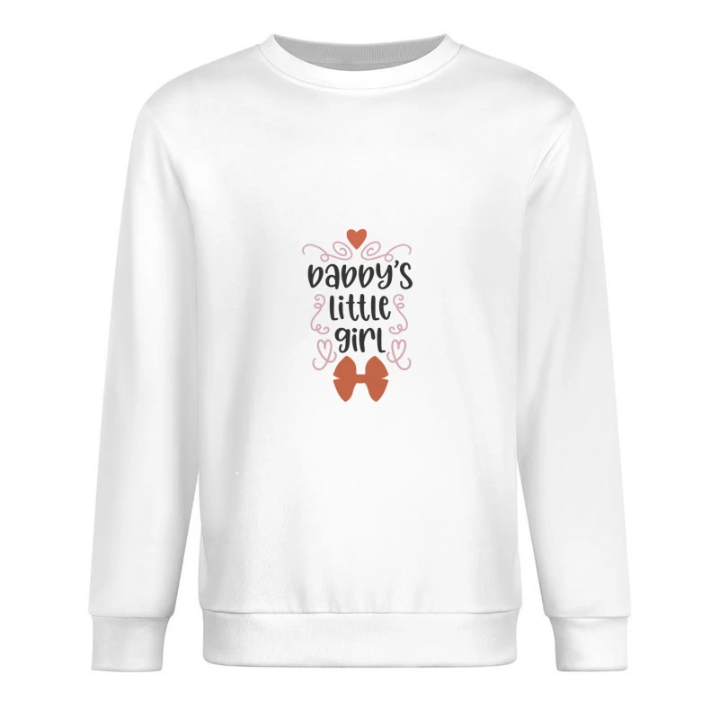Fille de papa avec cœur et nœud Homme Sweat-shirt à enfiler