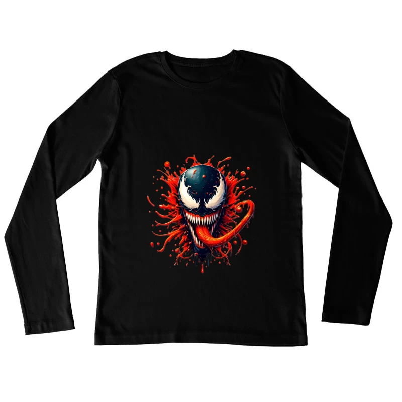 Venom Artwork Female Long Sleeve T-Shirt