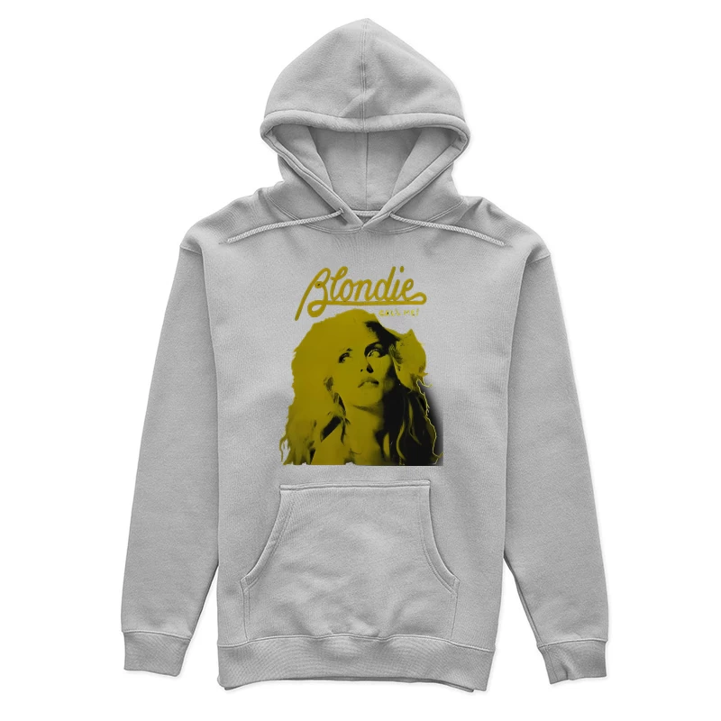 Vintage Blondie "Call Me" Album Cover in Yellow Monochrome Female Pullover Hoodie