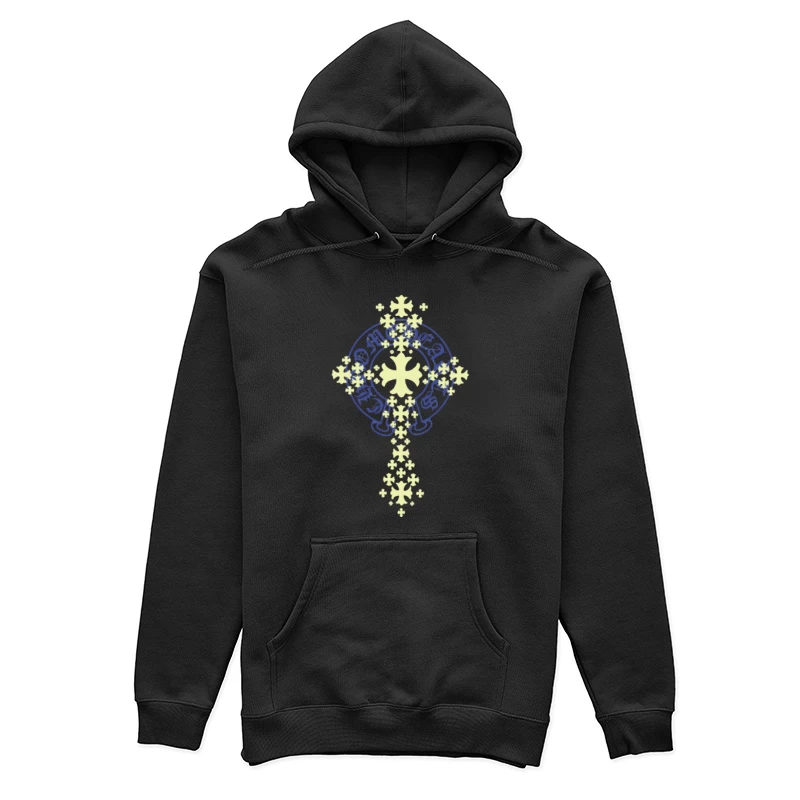 Kreatives Kreuzdesign mit Text Damen Pullover Hoodie