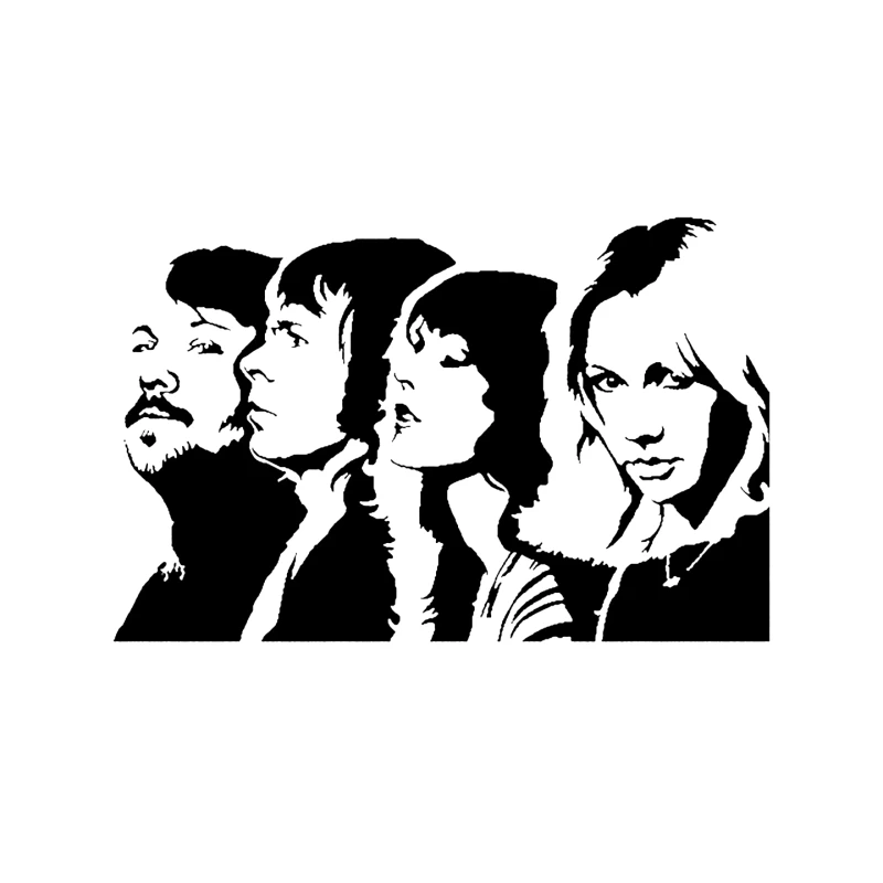 Abba Black White Mouse Pad