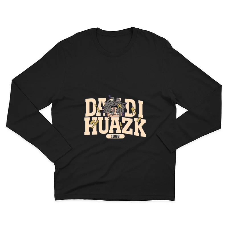 Coole Comic-Grafik Dandi Huazk Herren Langarm T-Shirt