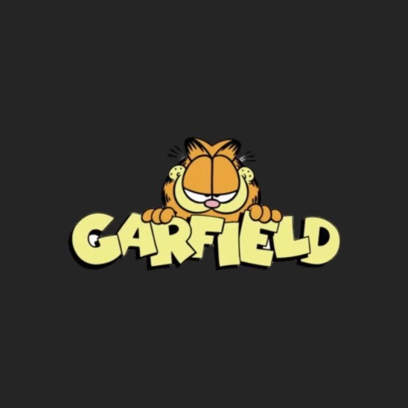 Garfield Comic-Logo Herren Pullover Sweatshirt