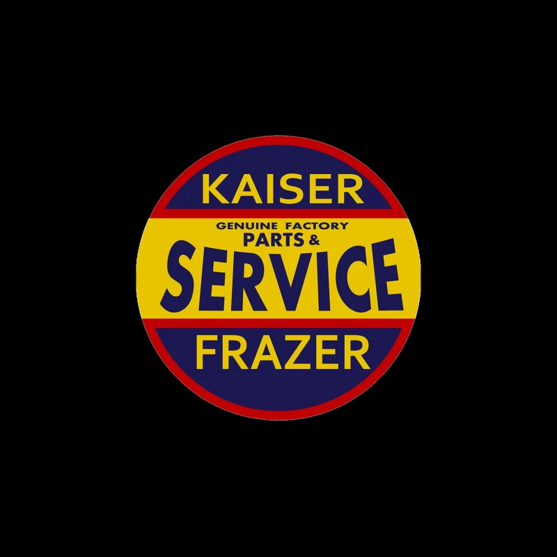 Vintage Kaiser Frazer Automotive Service and Parts Dealership Sign Tapestry