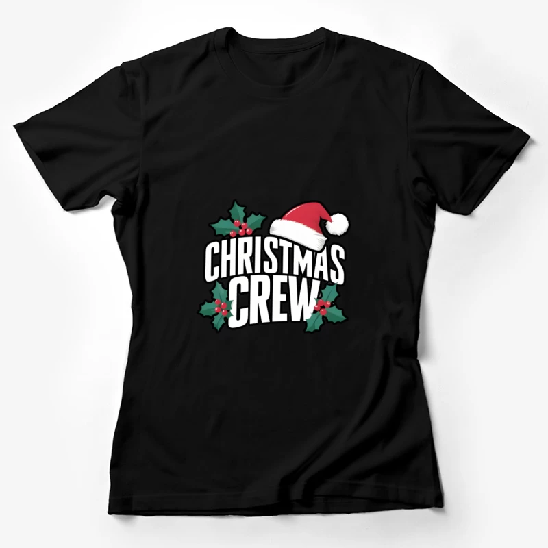 Chapeau de Noël et houx Femme T-Shirt