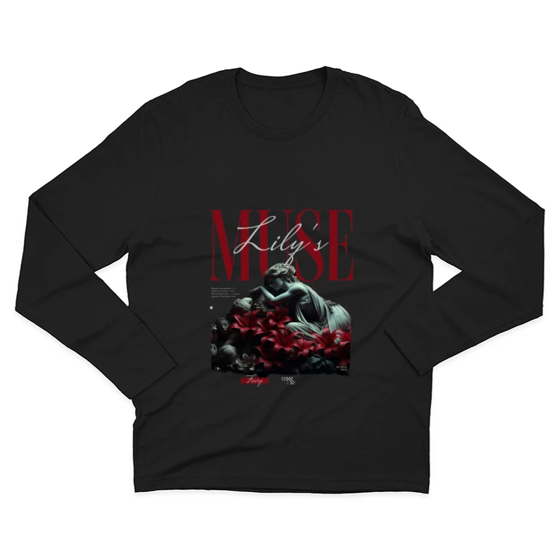 Lily - Sculpture et Fleurs Homme Manches Longues T-Shirt