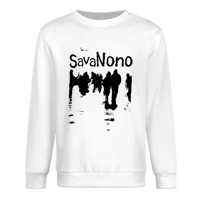 Schwarz-Weiß Menschen Silhouetten Herren Pullover Sweatshirt