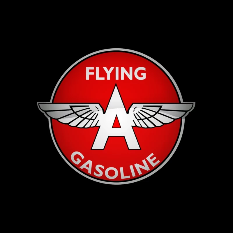 Vintage Flying A Gasoline Aviation Logo Mouse Pad