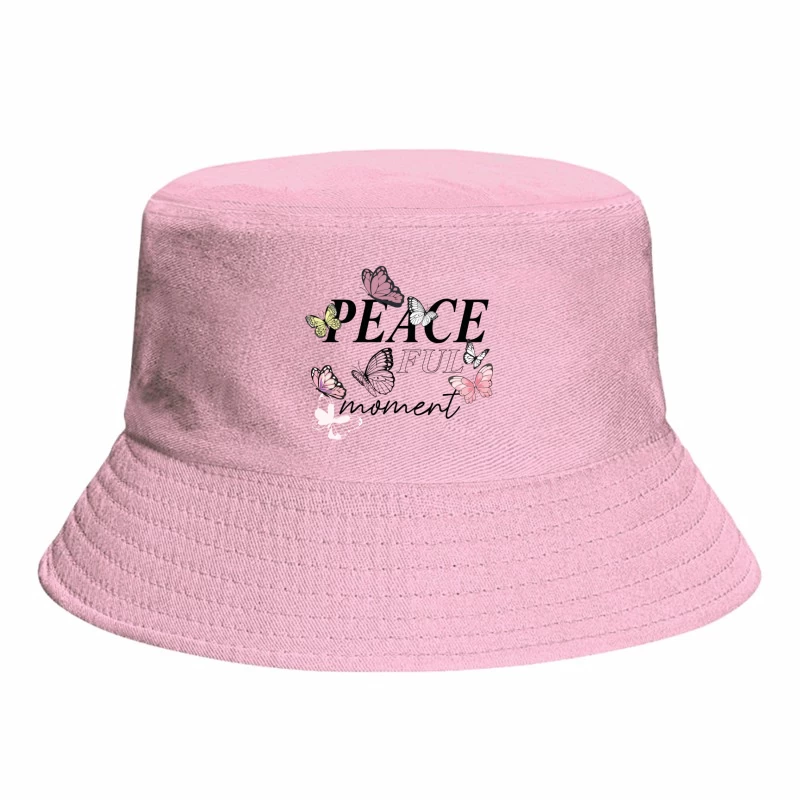 Peaceful Moment – Elegant Butterfly Serenity Bucket Hat