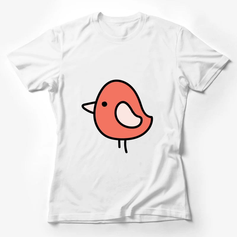 Illustration mignonne d'un oiseau coloré Femme T-Shirt