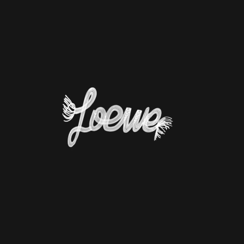Design de texte Loewe avec détails Homme T-Shirt