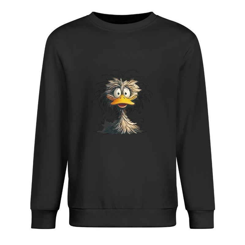 Oiseau ébouriffé et amusant Homme Sweat-shirt à enfiler