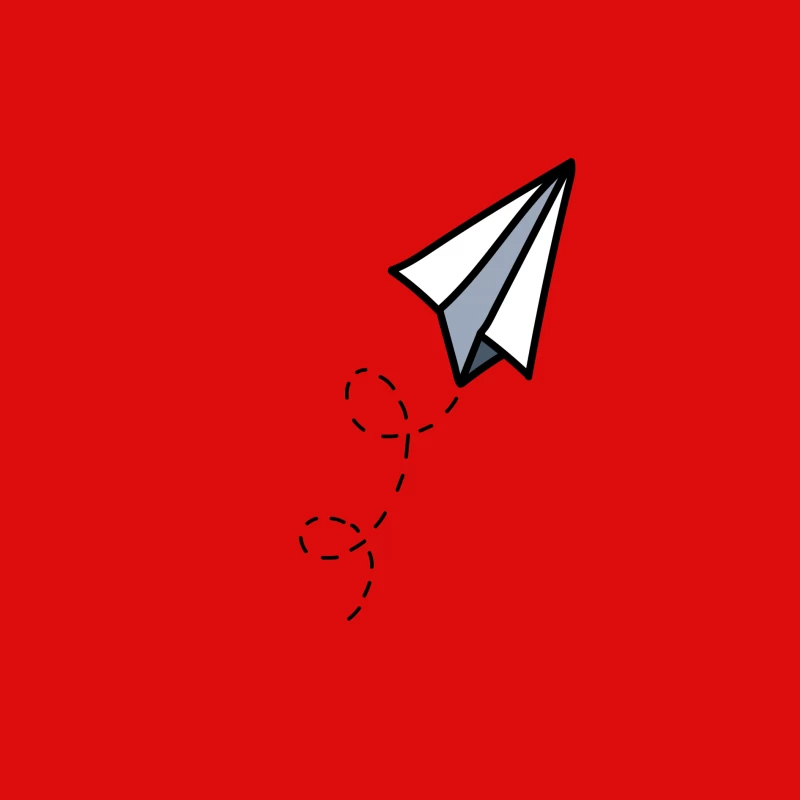Avion en papier minimaliste Homme Débardeur