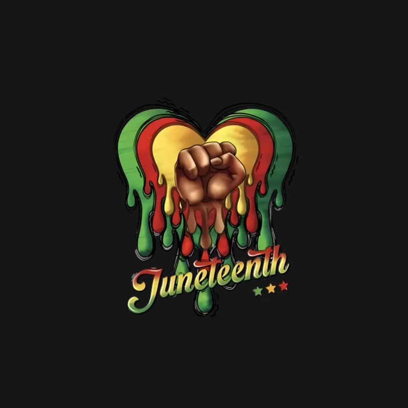 Juneteenth Feier Illustration Herren Langarm T-Shirt