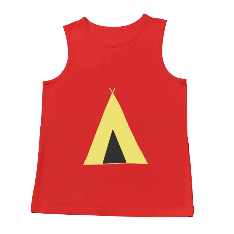Tipi minimaliste jaune Homme Débardeur