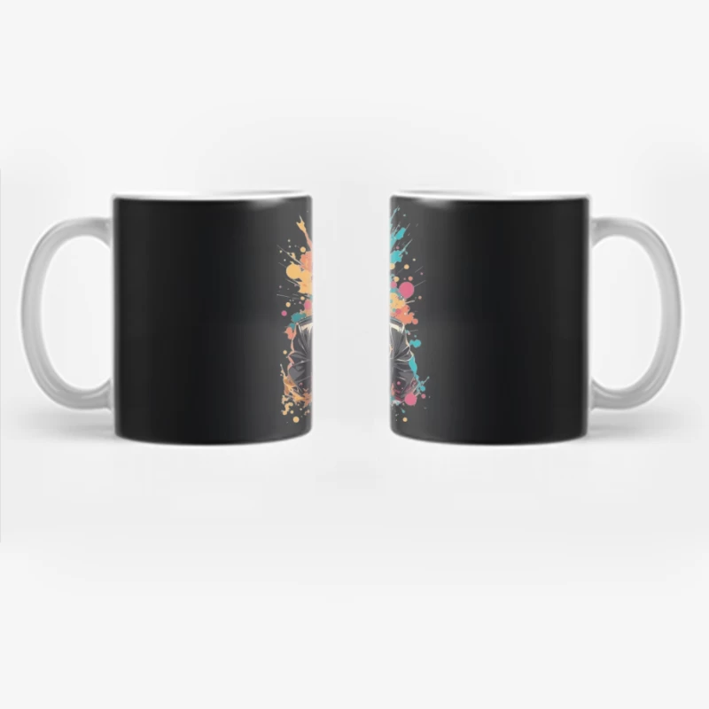 Colorful Skeleton in a Top Hat Coffee Mug
