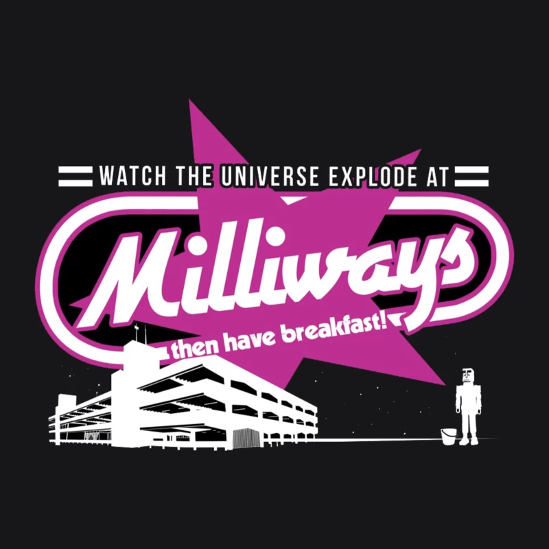Milliways Restaurant 2 Male Pullover Hoodie
