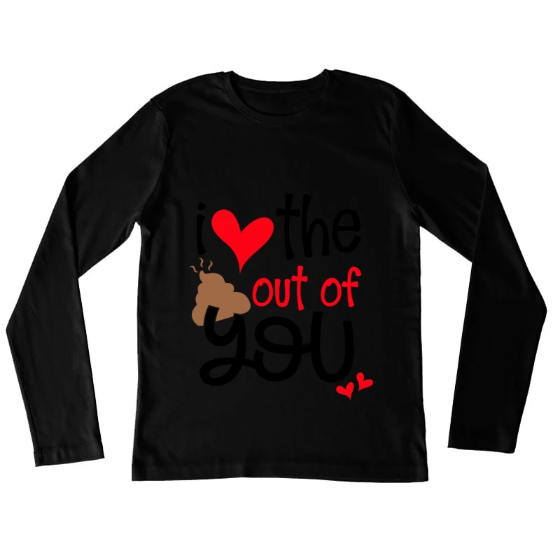 Expression amusante d'amour Femme Manches Longues T-Shirt