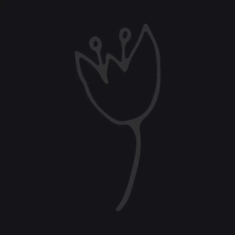 Dessin de fleur minimaliste Femme Sweat à capuche