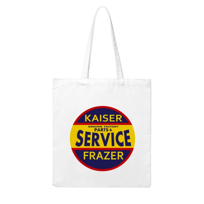 Vintage Kaiser Frazer Automotive Service and Parts Dealership Sign Cotton Tote Bag