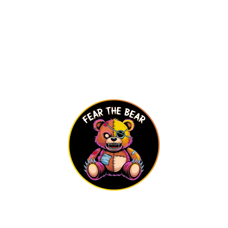 Scary Stitched Teddy Bear  "Fear The Bear" iPhone Case