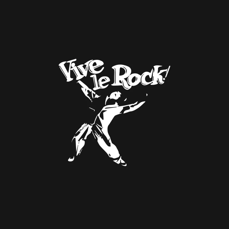 Vive Le Rock! Little Richard black Desk Mat