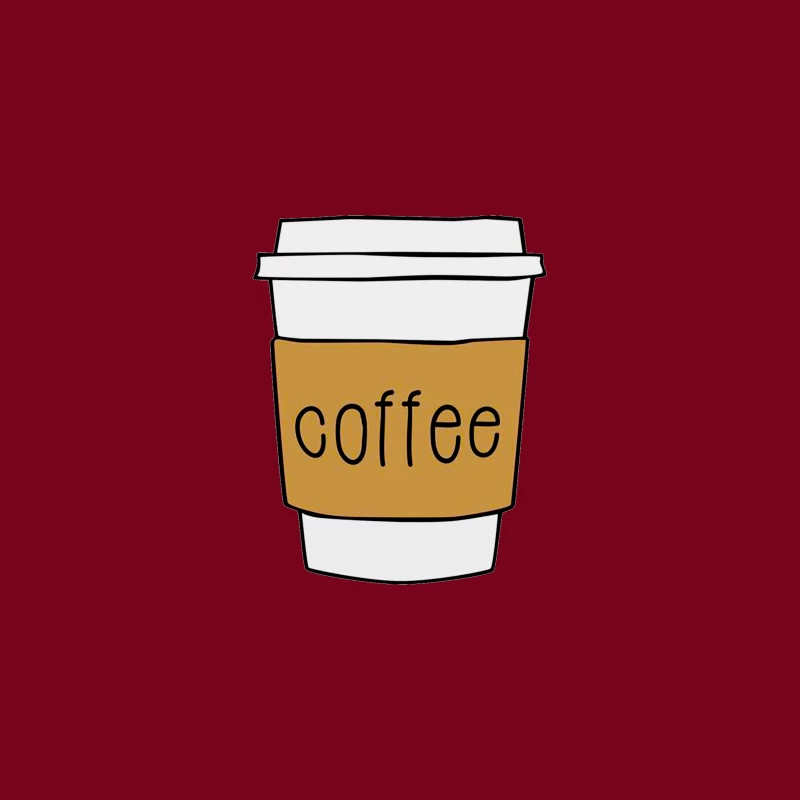 Coffee Cup Illustration Travel Mug