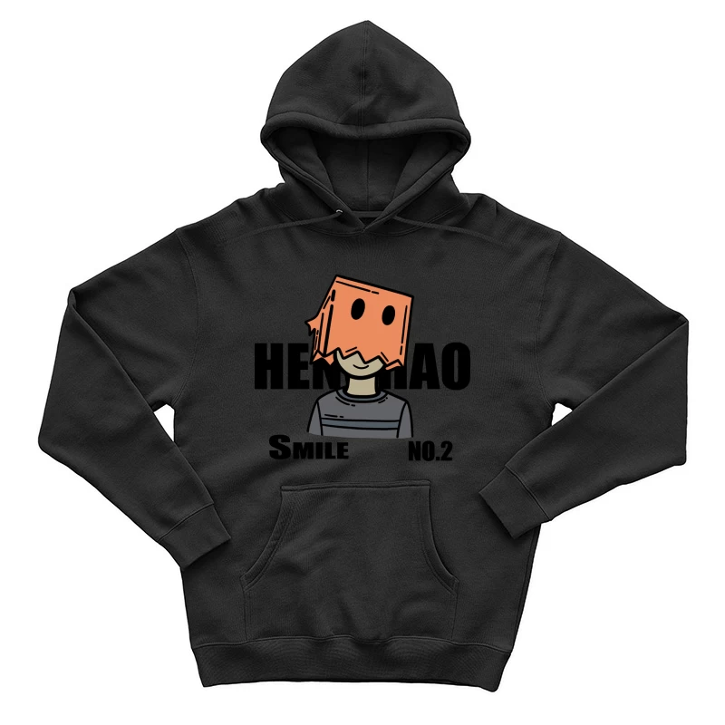 Figur mit Papiertüte auf dem Kopf Herren Pullover Hoodie