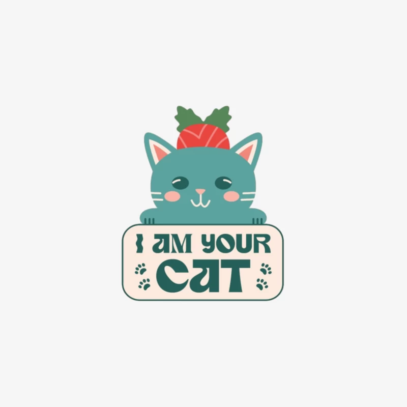 Carte de Chat Mignon Femme Manches Longues T-Shirt