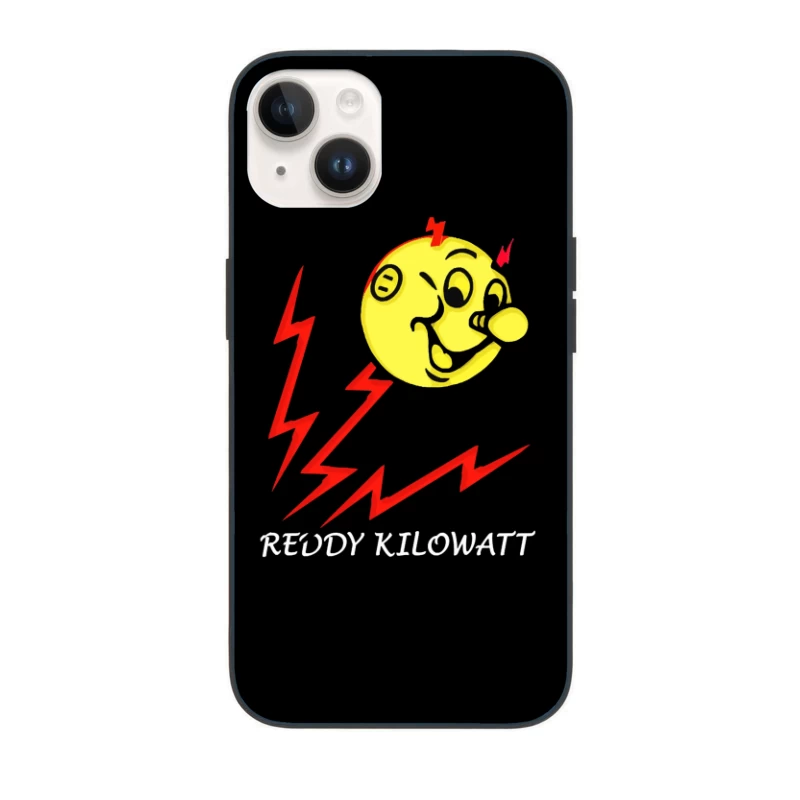 Reddy Kilowatt - Classic Electricity Company Mascot with Lightning Bolts iPhone Case