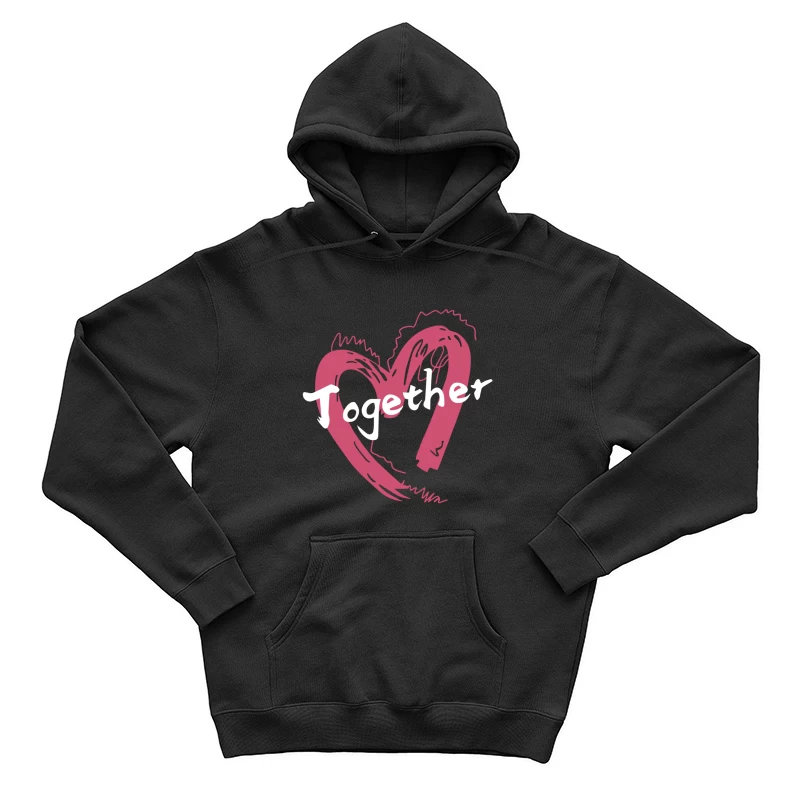 Gemeinsam in Herz und Schrift Herren Pullover Hoodie