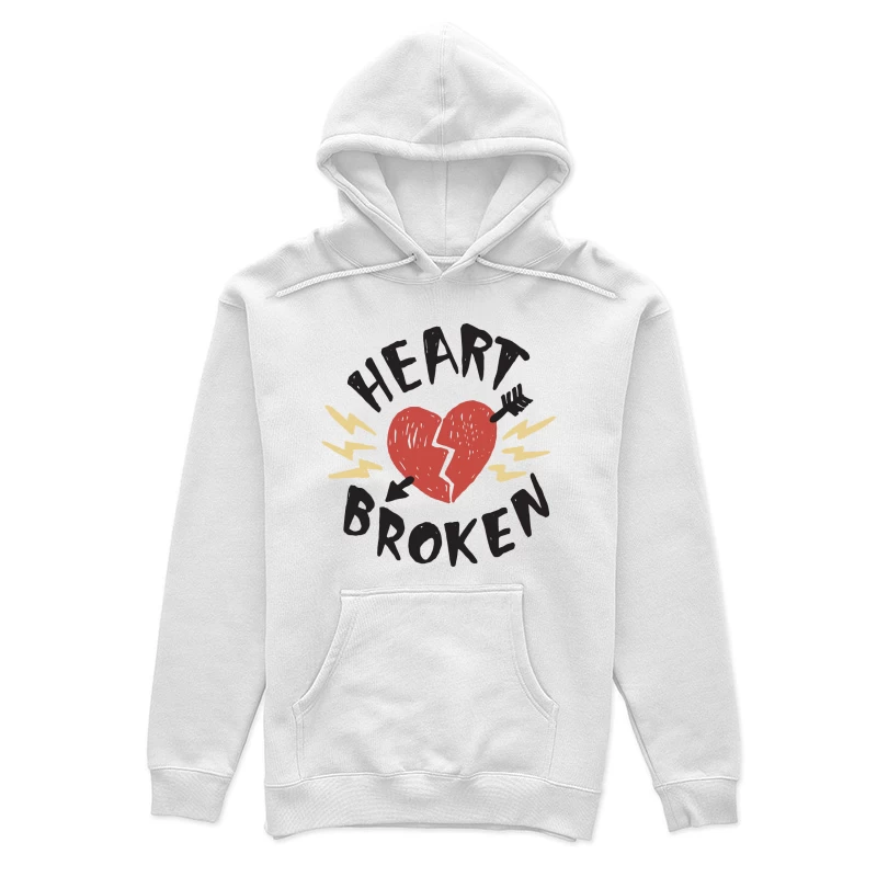 Gebrochenes Herz mit Pfeil Damen Pullover Hoodie