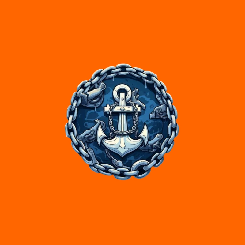 Anchor and Chains Emblem Travel Mug