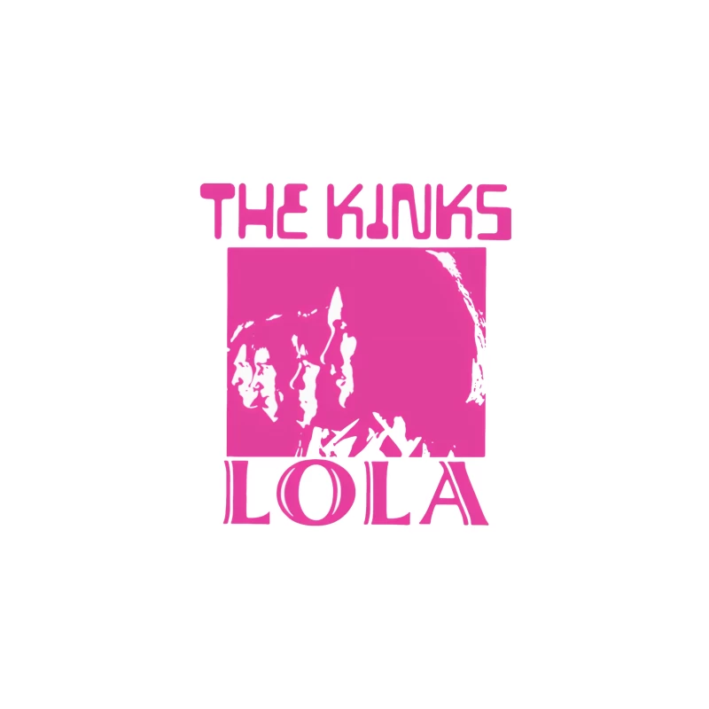 The Kinks 'Lola' Pink Album Cover Art iPhone Case