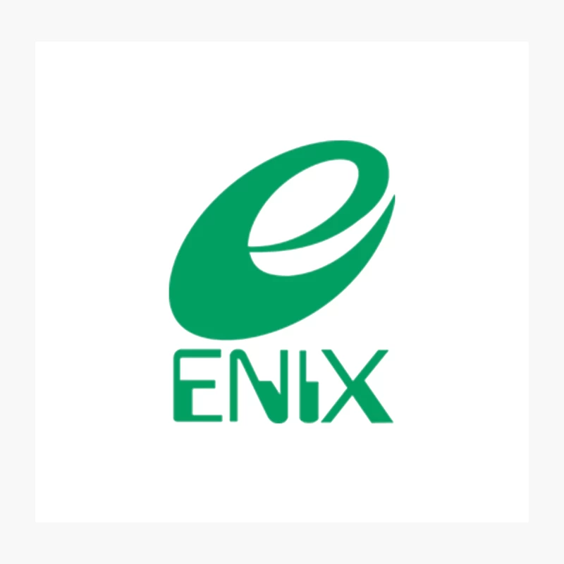 Green Stylized Enix Gaming Company Logo Throw Pillow