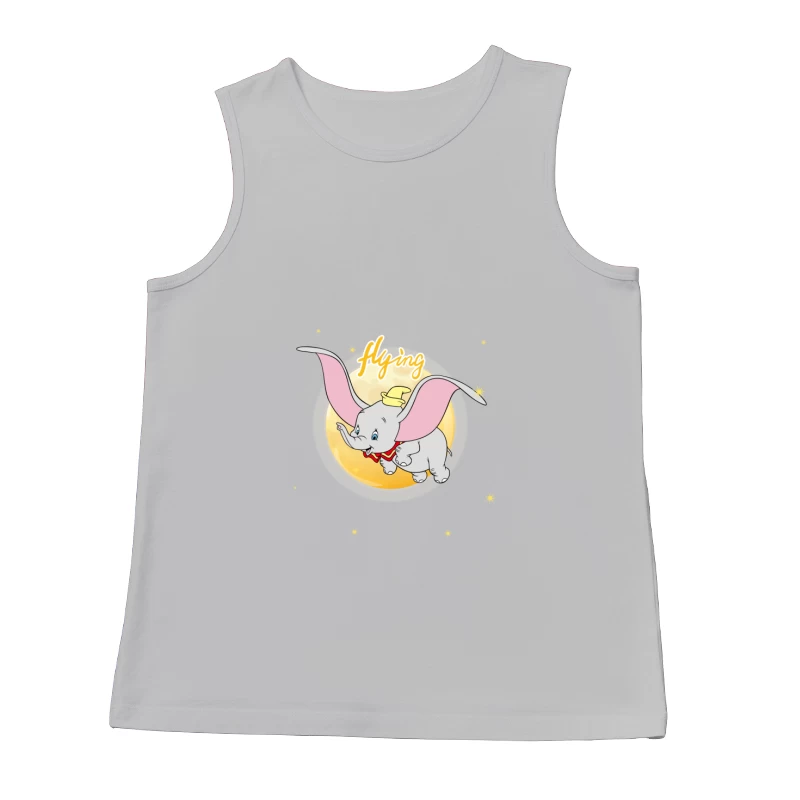 Fliegender Elefant im Mondlicht Herren Tanktops